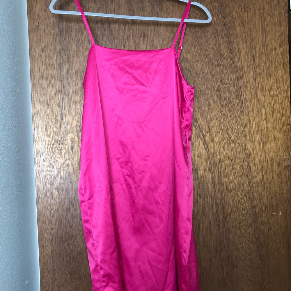 Zara satin slip dress